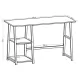 Стол на металлокаркасе BRABIX LOFT CD-006, 1200х500х730 мм, 2 полки, цвет дуб антик, 641225. Фото товара с разных ракурсов.