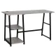 Стол на металлокаркасе BRABIX LOFT CD-006, 1200х500х730 мм, 2 полки, цвет дуб антик, 641225. Фото товара с разных ракурсов.
