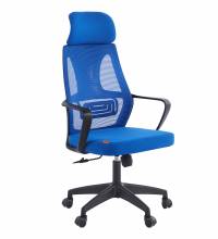 Кресло руководителя Chairman CH636 черный пластик, синий