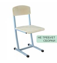 Стул ученический нерегулируемый "Бюджет", 380х480х800 мм, рост 6, серый каркас