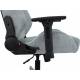 Кресло игровое Knight N1 Fabric серо-голубой Light-28 с подголов. крестов. металл. Фото товара с разных ракурсов.
