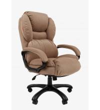 Кресло руководителя Chairman Home 434 Россия ткань Т-10 бежевое (черный пластик)